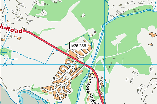 IV26 2SR map - OS VectorMap District (Ordnance Survey)