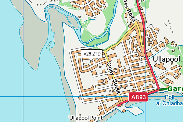 IV26 2TD map - OS VectorMap District (Ordnance Survey)