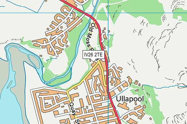 IV26 2TE map - OS VectorMap District (Ordnance Survey)