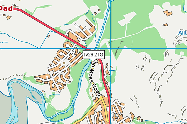 IV26 2TG map - OS VectorMap District (Ordnance Survey)