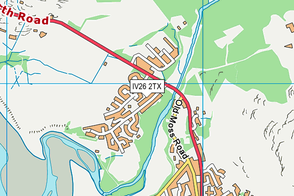 IV26 2TX map - OS VectorMap District (Ordnance Survey)