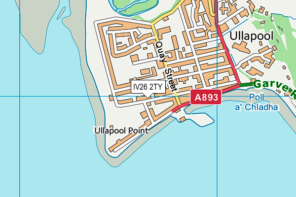 Map of THE SEAFOOD SHACK (ULLAPOOL) LTD at district scale