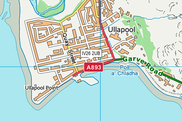 IV26 2UB map - OS VectorMap District (Ordnance Survey)