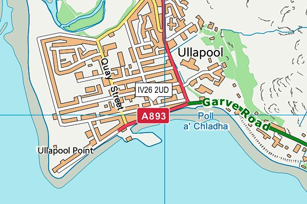 IV26 2UD map - OS VectorMap District (Ordnance Survey)