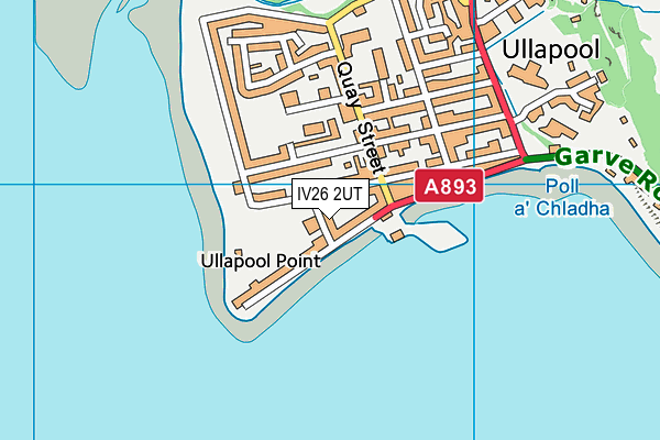 IV26 2UT map - OS VectorMap District (Ordnance Survey)