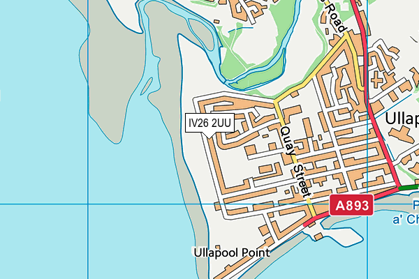 IV26 2UU map - OS VectorMap District (Ordnance Survey)