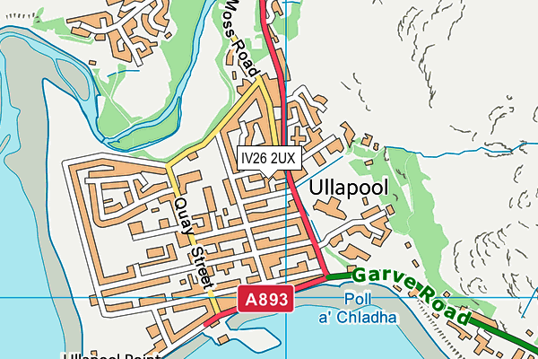 IV26 2UX map - OS VectorMap District (Ordnance Survey)