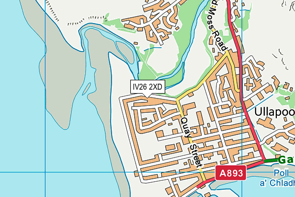 IV26 2XD map - OS VectorMap District (Ordnance Survey)