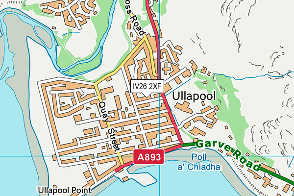 IV26 2XF map - OS VectorMap District (Ordnance Survey)