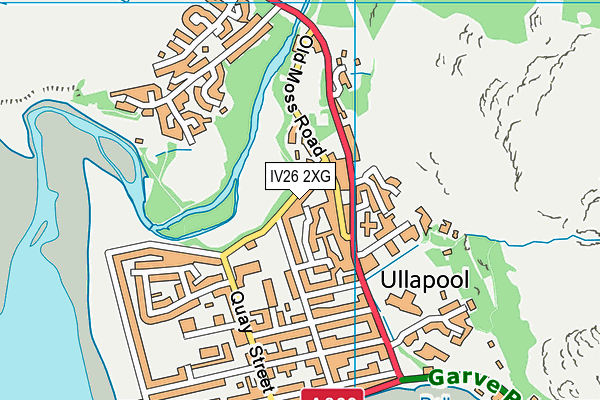 IV26 2XG map - OS VectorMap District (Ordnance Survey)