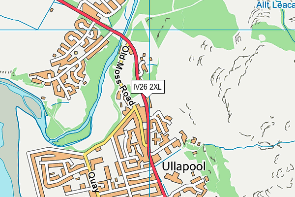 IV26 2XL map - OS VectorMap District (Ordnance Survey)