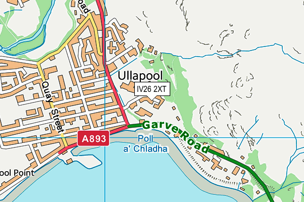 IV26 2XT map - OS VectorMap District (Ordnance Survey)