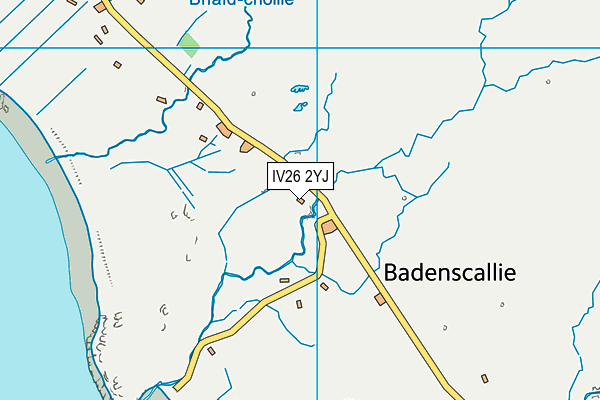 IV26 2YJ map - OS VectorMap District (Ordnance Survey)