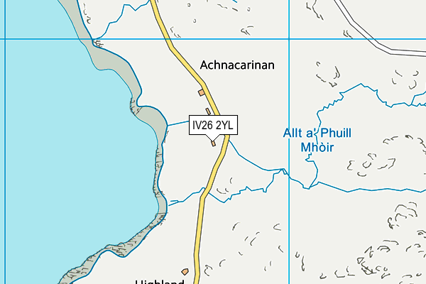 IV26 2YL map - OS VectorMap District (Ordnance Survey)