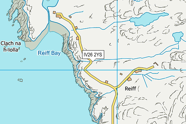 IV26 2YS map - OS VectorMap District (Ordnance Survey)