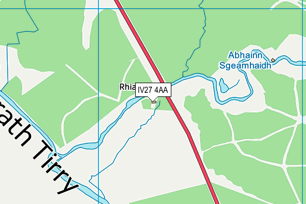 IV27 4AA map - OS VectorMap District (Ordnance Survey)