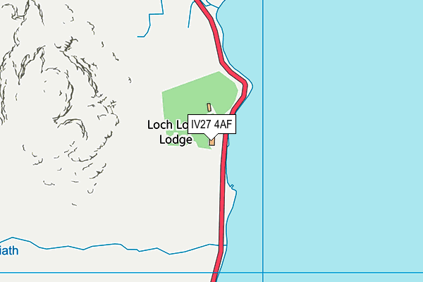 IV27 4AF map - OS VectorMap District (Ordnance Survey)