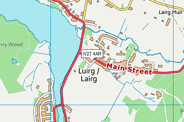 IV27 4AR map - OS VectorMap District (Ordnance Survey)