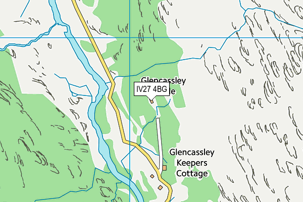 IV27 4BG map - OS VectorMap District (Ordnance Survey)