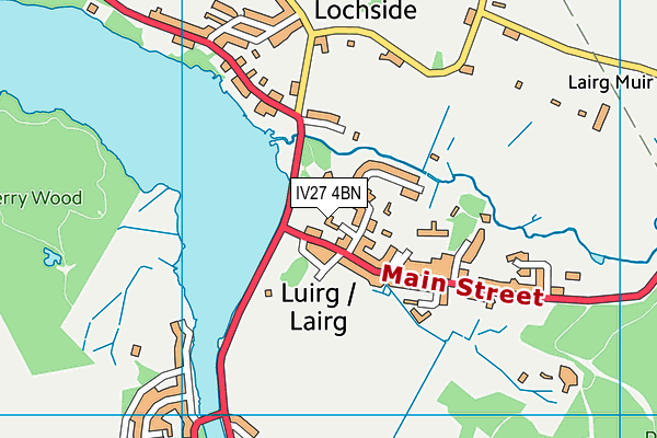 IV27 4BN map - OS VectorMap District (Ordnance Survey)