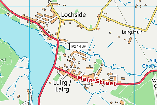 IV27 4BP map - OS VectorMap District (Ordnance Survey)