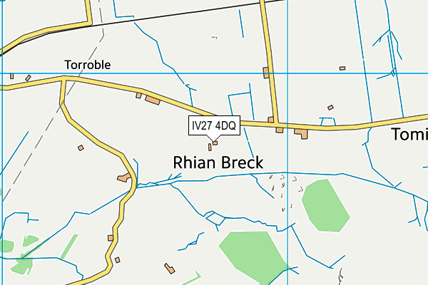 IV27 4DQ map - OS VectorMap District (Ordnance Survey)