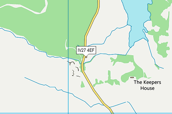 IV27 4EF map - OS VectorMap District (Ordnance Survey)