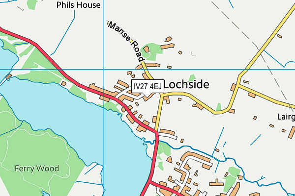 IV27 4EJ map - OS VectorMap District (Ordnance Survey)