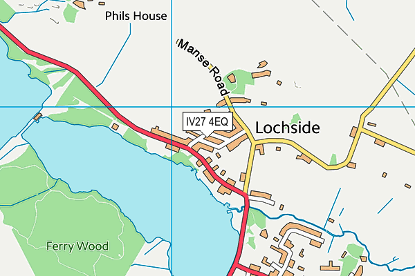 IV27 4EQ map - OS VectorMap District (Ordnance Survey)