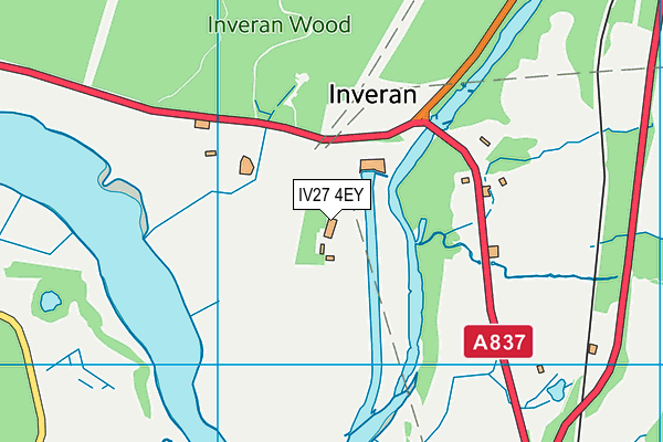 IV27 4EY map - OS VectorMap District (Ordnance Survey)