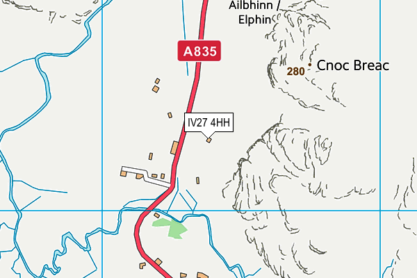 IV27 4HH map - OS VectorMap District (Ordnance Survey)