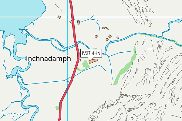 IV27 4HN map - OS VectorMap District (Ordnance Survey)