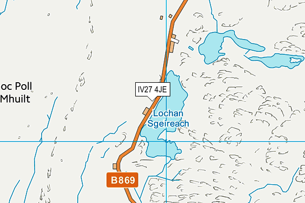 IV27 4JE map - OS VectorMap District (Ordnance Survey)