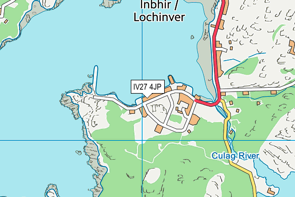 IV27 4JP map - OS VectorMap District (Ordnance Survey)