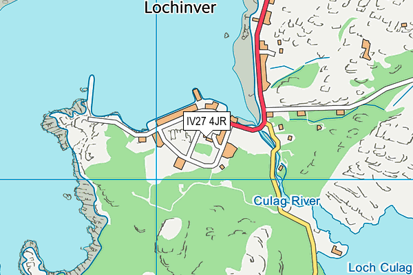 IV27 4JR map - OS VectorMap District (Ordnance Survey)