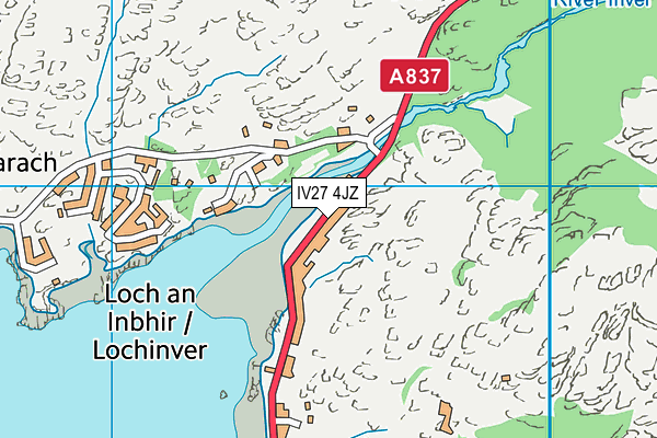 IV27 4JZ map - OS VectorMap District (Ordnance Survey)