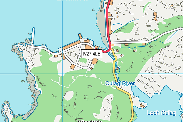 IV27 4LE map - OS VectorMap District (Ordnance Survey)