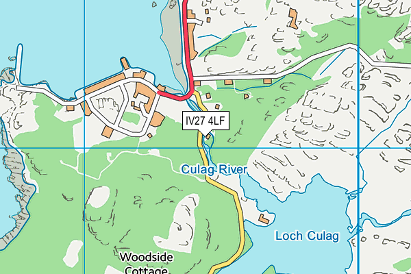 IV27 4LF map - OS VectorMap District (Ordnance Survey)