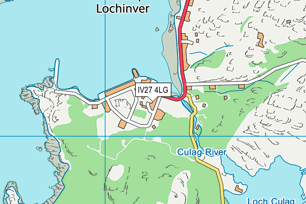 IV27 4LG map - OS VectorMap District (Ordnance Survey)