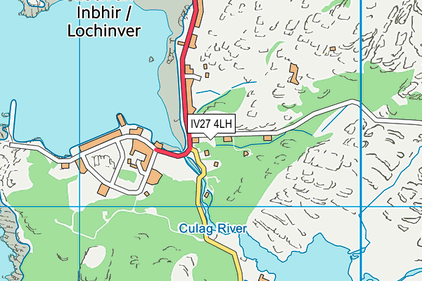 IV27 4LH map - OS VectorMap District (Ordnance Survey)