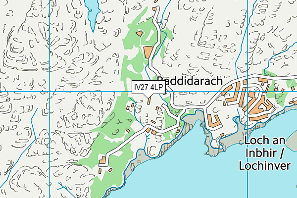 IV27 4LP map - OS VectorMap District (Ordnance Survey)