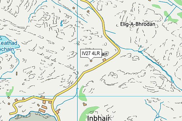 IV27 4LR map - OS VectorMap District (Ordnance Survey)