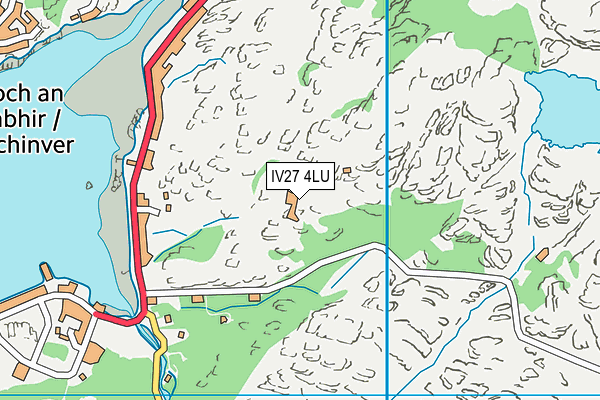 IV27 4LU map - OS VectorMap District (Ordnance Survey)