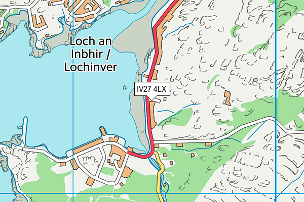 IV27 4LX map - OS VectorMap District (Ordnance Survey)