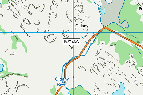 IV27 4NG map - OS VectorMap District (Ordnance Survey)