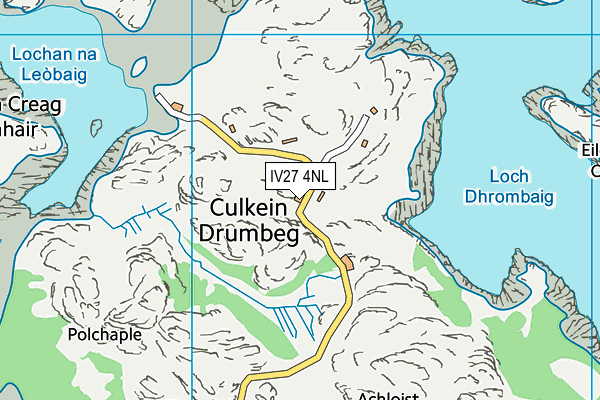 IV27 4NL map - OS VectorMap District (Ordnance Survey)