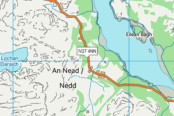 IV27 4NN map - OS VectorMap District (Ordnance Survey)