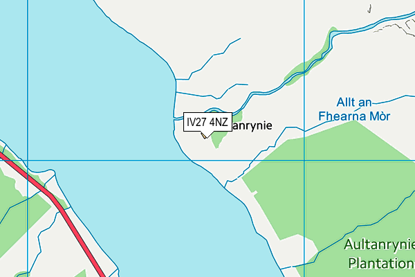 IV27 4NZ map - OS VectorMap District (Ordnance Survey)