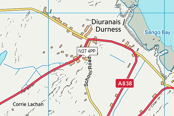 IV27 4PP map - OS VectorMap District (Ordnance Survey)