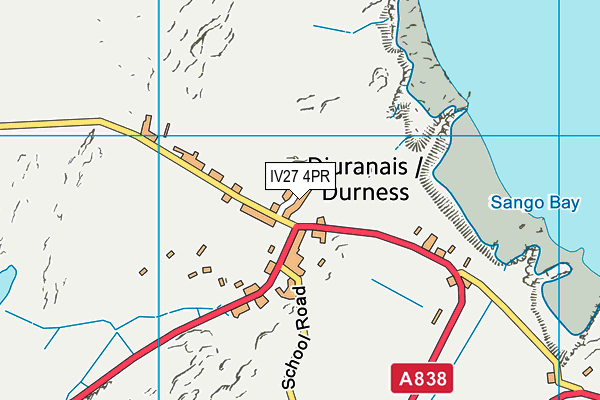 IV27 4PR map - OS VectorMap District (Ordnance Survey)